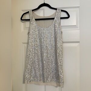 J. Crew Cream Textured Top